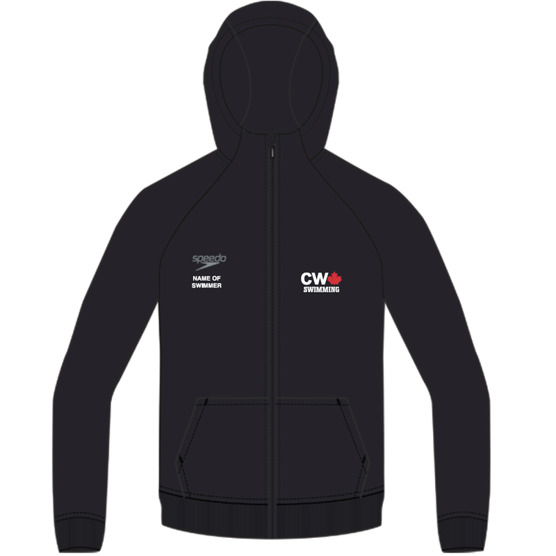 CW Speedo Warm-Up Jacket – black with logo
