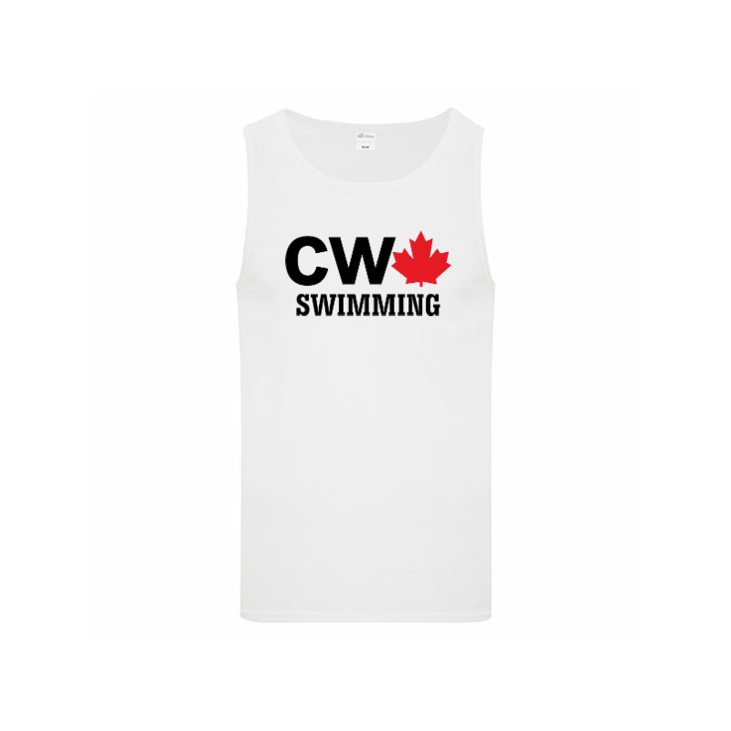CW performance tank, white