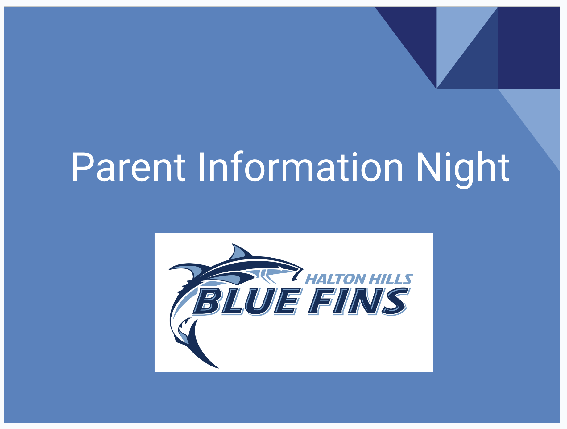 Halton Hills Blue Fins TeamFeed