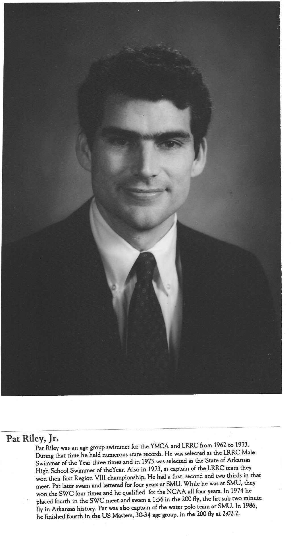 Arkansas Swimming - Pat Riley Jr.