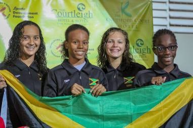 11-12 girls Gold medallists