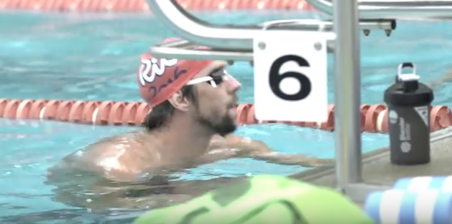 Michael Phelps in Meadowbrook pool