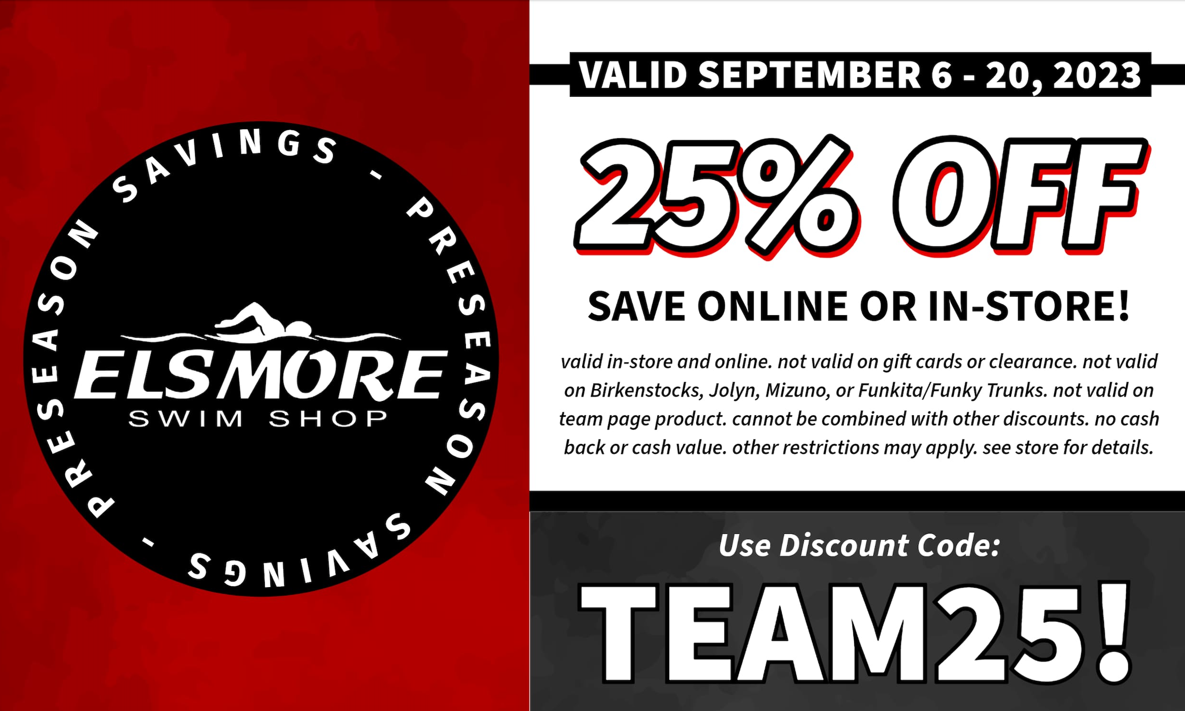 Special Elsmore online discount code for ACE members