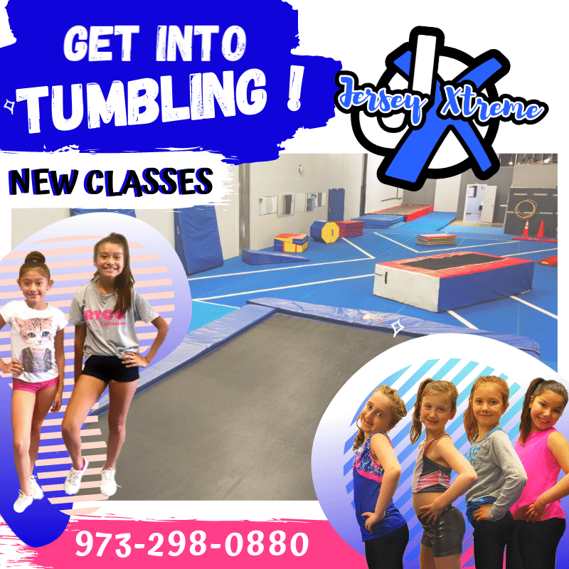 Get into tumbling classes at Jersey Xtreme