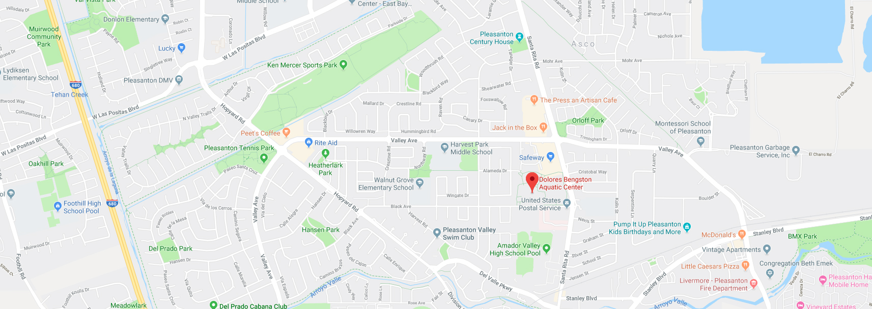 Pleasanton Seahawks Directions