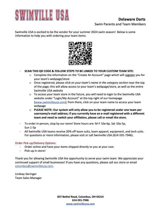 DART Stingrays Swimville