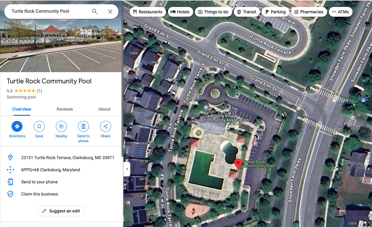 Turtle Rock Community Pool