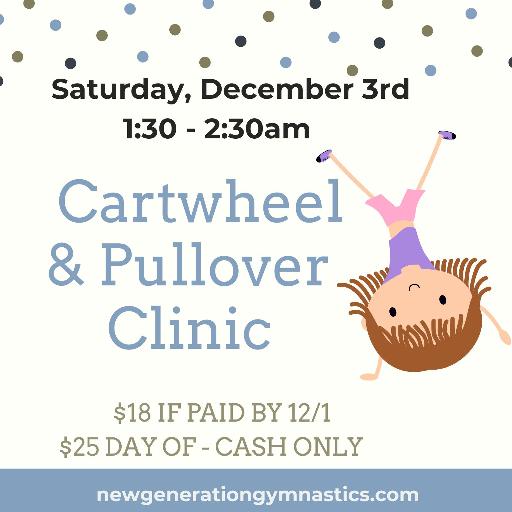 Cartwheel Clinic - Open to the public
