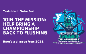 Train Hard. Swim Fast. Flushing YMCA.