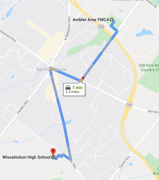 Ambler Area YMCA Meet Schedule